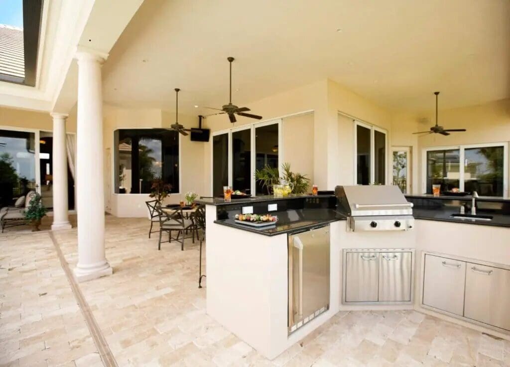 Outdoor kitchen frame types